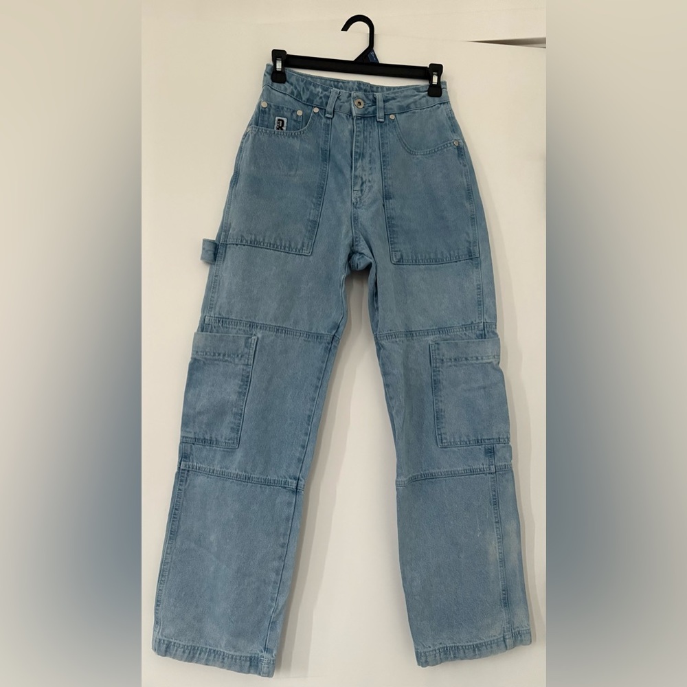 RAGGED Blue Cargo Jeans